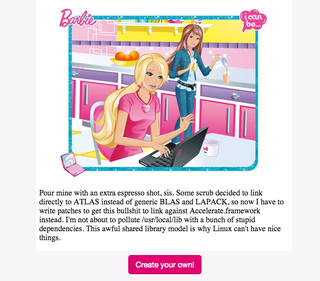 Illustration for article titled The Internet's Best Responses to Computer Engineer Barbie